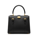 Vela Atelier Black structured leather handbag