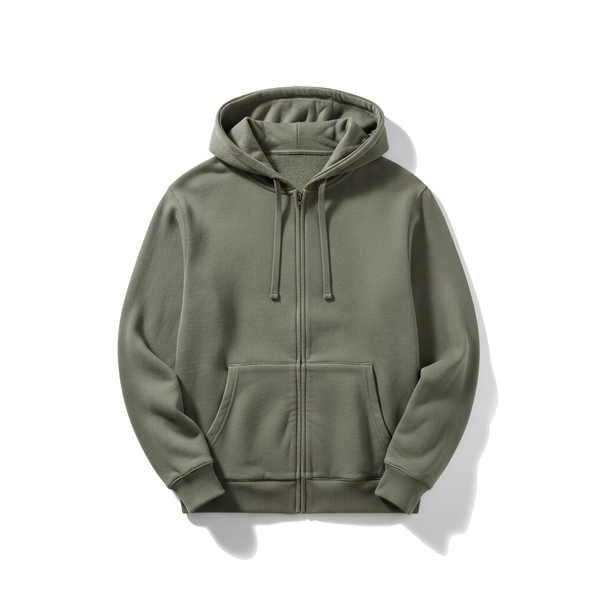 Saga & Stone Zip-up hooded sweatshirt